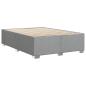 Preview: Bettgestell ohne Matratze Hellgrau 160x200 cm Stoff