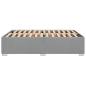 Preview: Bettgestell ohne Matratze Hellgrau 160x200 cm Stoff
