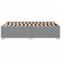 Preview: Bettgestell ohne Matratze Hellgrau 120x200 cm Stoff