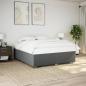 Preview: ARDEBO.de - Bettgestell ohne Matratze Dunkelgrau 180x200 cm Stoff