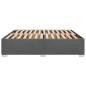 Preview: Bettgestell ohne Matratze Dunkelgrau 200x200 cm Stoff