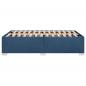 Preview: Bettgestell ohne Matratze Blau 120x200 cm Stoff