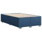 Preview: Bettgestell ohne Matratze Blau 120x200 cm Stoff
