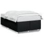 Preview: Bettgestell ohne Matratze Schwarz 120x200 cm Stoff