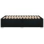 Preview: Bettgestell ohne Matratze Schwarz 120x200 cm Stoff