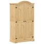 Preview: Kleiderschrank Corona 102x52x186 cm Massivholz Kiefer