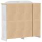 Preview: Kleiderschrank Corona Weiß 194x52x186 cm Massivholz Kiefer