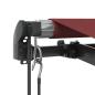 Preview: Markise Automatisch mit LEDs Weinrot 350x250 cm