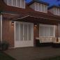 Preview: Markise Manuell mit LEDs Braun 600x300 cm
