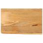 Preview: ARDEBO.de - Tischplatte mit Baumkante 40x20x3,8 cm Massivholz Mango