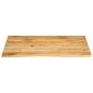 Preview: Tischplatte mit Baumkante 100x80x2,5 cm Massivholz Mango