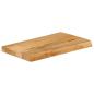 Preview: Tischplatte mit Baumkante 40x30x3,8 cm Massivholz Mango