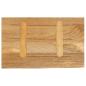 Preview: Tischplatte mit Baumkante 40x30x3,8 cm Massivholz Mango