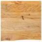 Preview: ARDEBO.de - Tischplatte mit Baumkante 80x80x3,8 cm Massivholz Mango
