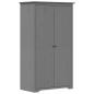 Preview: Kleiderschrank BODO Grau 99x53,5x173 cm Massivholz Kiefer