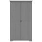 Preview: Kleiderschrank BODO Grau 99x53,5x173 cm Massivholz Kiefer