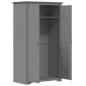 Preview: Kleiderschrank BODO Grau 99x53,5x173 cm Massivholz Kiefer