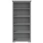 Preview: B?cherregal 5 F?cher BODO Grau 82x40x173 cm Massivholz Kiefer