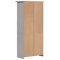 Preview: B?cherregal 5 F?cher BODO Grau 82x40x173 cm Massivholz Kiefer