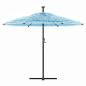 Preview: Sonnenschirm mit Stahlmast Blau 290x290x238 cm
