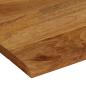 Preview: Tischplatte mit Baumkante 100x80x2,5 cm Massivholz Mango