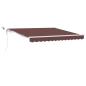 Preview: Markise Automatisch mit LED Braun 300x250 cm