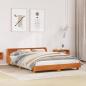Preview: ARDEBO.de - Massivholzbett ohne Matratze Wachsbraun 140x190 cm Kiefernholz