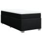 Preview: Boxspringbett mit Matratze Schwarz 90x190 cm Stoff