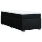 Preview: Boxspringbett mit Matratze Schwarz 90x190 cm Stoff