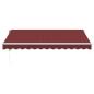 Preview: Markise Automatisch mit LED Weinrot 350x250 cm