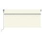 Preview: Markise Automatisch mit Rollo LED Windsensor 3x2,5 m Creme