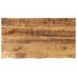 Preview: ARDEBO.de - Tischplatte 100x60x2,5 cm Baumkante Massivholz Raues Mangoholz