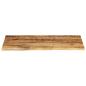 Preview: Tischplatte 100x60x2,5 cm Baumkante Massivholz Raues Mangoholz