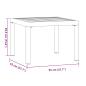 Preview: Garten-Couchtisch 55x55x39,5 cm Pulverbeschichteter Stahl
