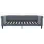 Preview: Tagesbett Dunkelgrau 90x200 cm Samt