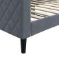 Preview: Tagesbett Dunkelgrau 90x200 cm Samt