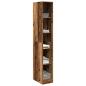 Preview: Kleiderschrank Altholz-Optik 30x50x200 cm Holzwerkstoff