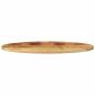 Preview: Tischplatte 100x40x2,5 cm Oval Massivholz Mango