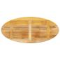 Preview: Tischplatte 100x40x2,5 cm Oval Massivholz Mango