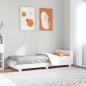 Preview: ARDEBO.de - Massivholzbett ohne Matratze Weiß 100x200 cm Kiefernholz