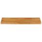 Preview: Tischplatte mit Baumkante 90x30x2,5 cm Massivholz Mango