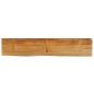 Preview: Tischplatte mit Baumkante 180x30x2,5 cm Massivholz Mango