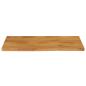 Preview: Tischplatte mit Baumkante 100x60x2,5 cm Massivholz Mango