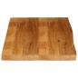 Preview: Tischplatte mit Baumkante 100x60x2,5 cm Massivholz Mango