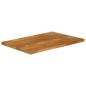 Preview: Tischplatte mit Baumkante 120x60x2,5 cm Massivholz Mango