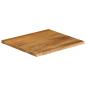Preview: Tischplatte mit Baumkante 80x80x3,8 cm Massivholz Mango