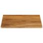 Preview: Tischplatte mit Baumkante 80x80x3,8 cm Massivholz Mango