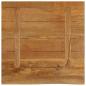 Preview: Tischplatte mit Baumkante 80x80x3,8 cm Massivholz Mango