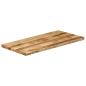 Preview: Tischplatte mit Baumkante 120x60x3,8 cm Raues Mango Massivholz