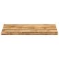 Preview: Tischplatte mit Baumkante 120x60x3,8 cm Raues Mango Massivholz